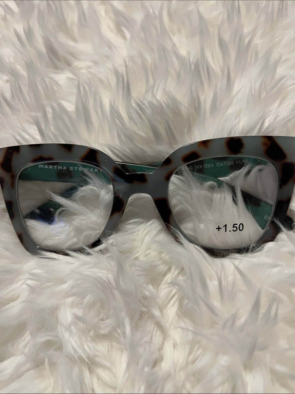 Martha Stewart Light blue Tortoiseshell Reading Glasses